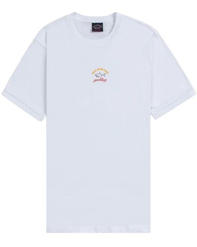 Paul & Shark Camicia bianca ricamata - Bianco