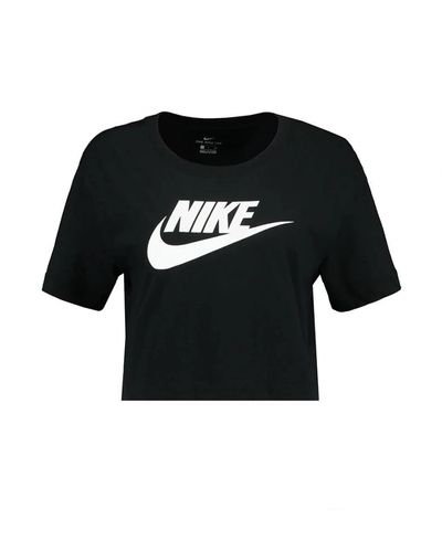 Nike Essential Futura Crop T-Shirt - Nero