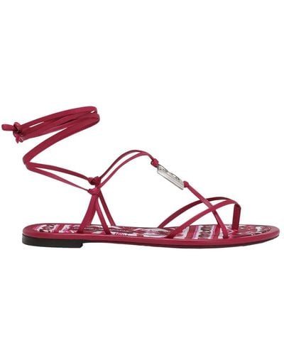 Dolce & Gabbana Flat Sandals - Pink