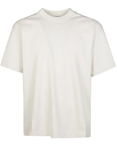 44 Label Group Ts mm logo stylisches t-shirt - Weiß