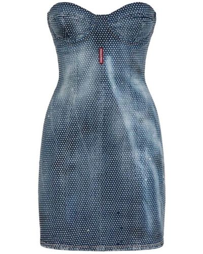 DSquared² Short Dresses - Blue