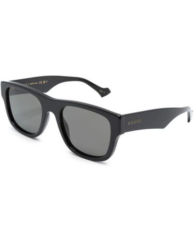 Gucci Gc002127 gg1427s Square-frame Acetate Sunglasses - Grey
