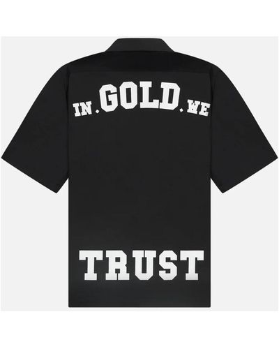 In Gold We Trust Schwarze strandbluse