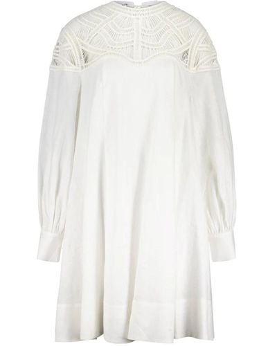 Riani A-linien-kleid mit häkelei - Weiß