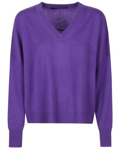 360cashmere V-Neck Knitwear - Purple