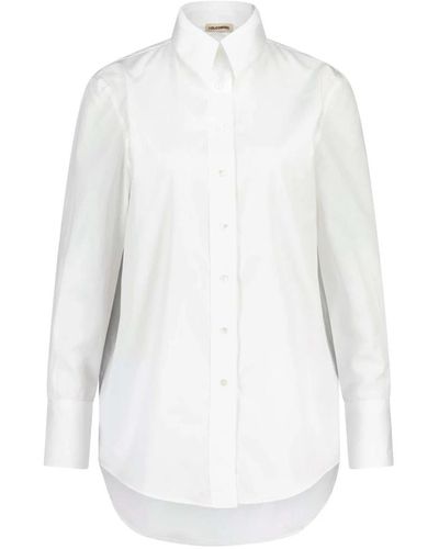 Bloomings Blusa erve in cotone - Bianco