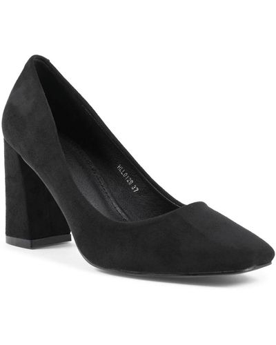 19V69 Italia by Versace Zapato de tela negro con tacón de 8 cm