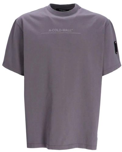 A_COLD_WALL* Streetwear discourse logo print t-shirt - Viola