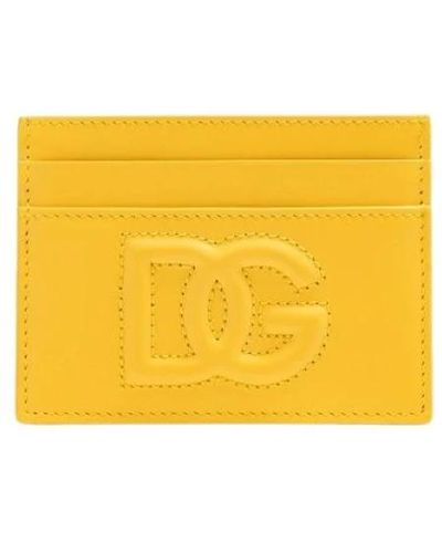 Dolce & Gabbana Stylischer kartenhalter - Gelb