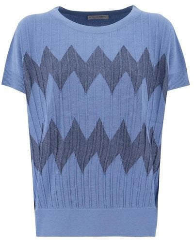 Le Tricot Perugia Round-Neck Knitwear - Blue
