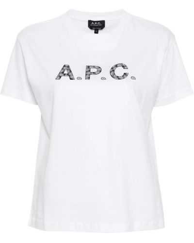 A.P.C. Stilvolles chelsea tag t-shirt - Weiß