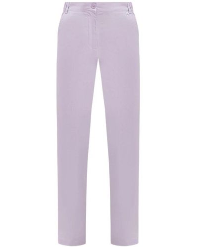 Twin Set Cropped Trousers - Purple