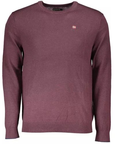 Napapijri Round-Neck Knitwear - Purple