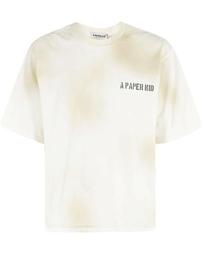 A PAPER KID T shirt - Bianco