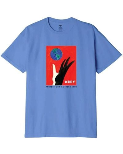 Obey T-Shirts - Blue