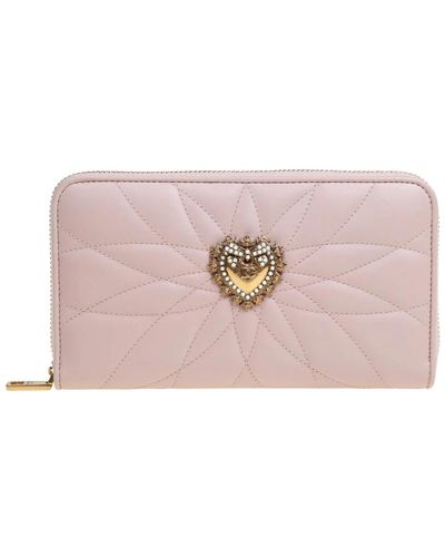 Dolce & Gabbana Luxuriöse geldbörse mit herzdetail - Pink