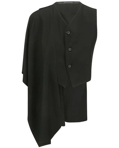 Yohji Yamamoto Vests - Black