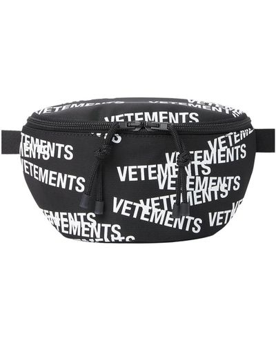 Vetements Logo gürteltasche mit verstellbarem gurt - Schwarz