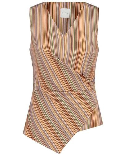 PS by Paul Smith Sleeveless Tops - Brown