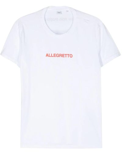 Aspesi Baumwoll t-shirt mit einzigartigem design - Weiß