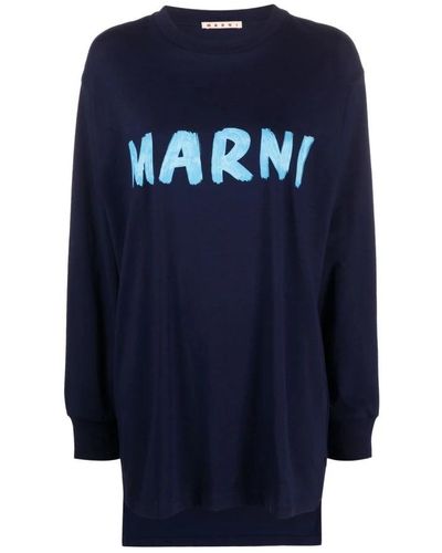 Marni Long Sleeve Tops - Blue