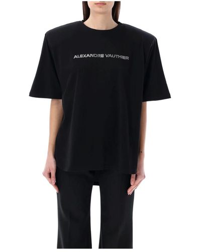 Alexandre Vauthier Tops > t-shirts - Noir
