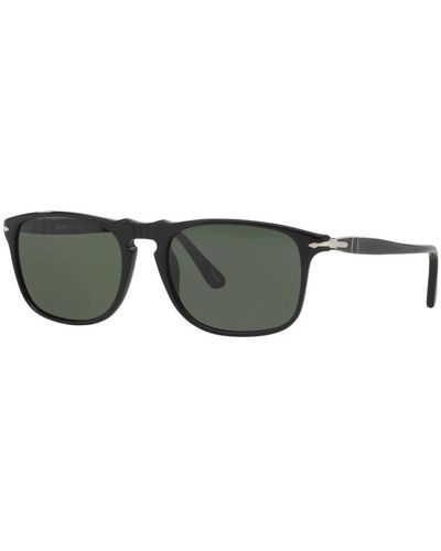 Persol Schwarze/grau grün sonnenbrille