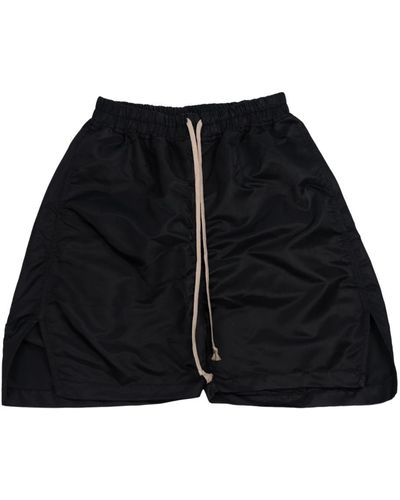 Rick Owens Lange schwarze shorts