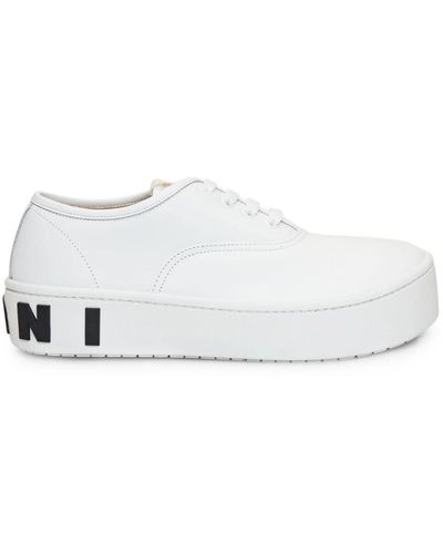 Marni Plateau Low Top Sneaker für Männer - Weiß