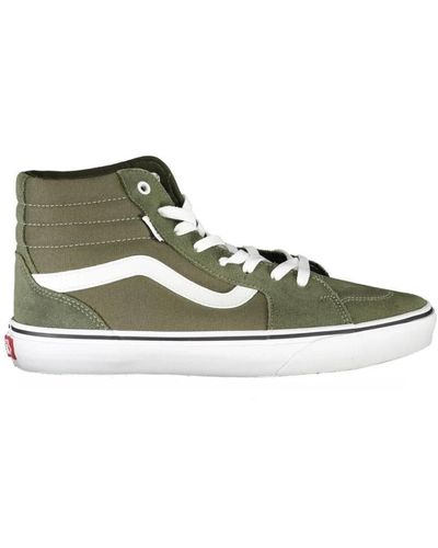 Vans Sneakers alte verdi con dettagli a contrasto - Verde