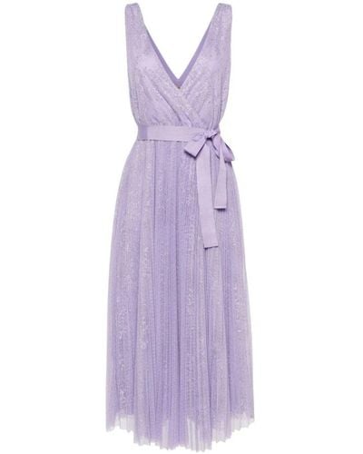 Twin Set Maxi Dresses - Purple