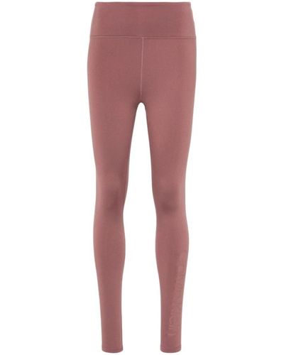 Calvin Klein Pantalón deportivo rosa de talle alto - Rojo