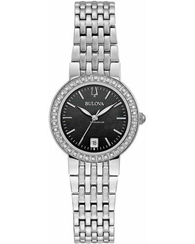 Bulova Watch - donna - 96r241 - 96r241 classic lady diamonds - Grigio