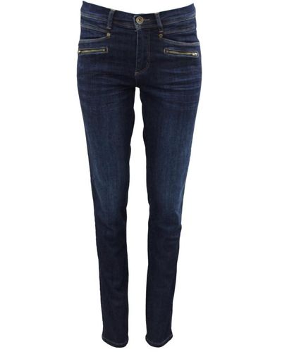 2-Biz Tinni Dark Denim Skinny Jeans - Blau