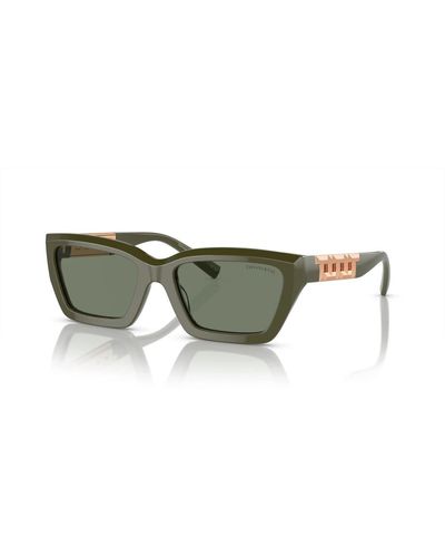 Tiffany & Co. Sunglasses,havana/lichtbraune sonnenbrille - Grün