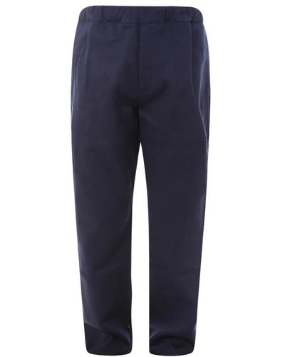 The Silted Company Trousers > cropped trousers - Bleu