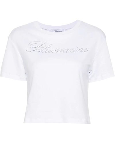 Blumarine Tops > t-shirts - Blanc