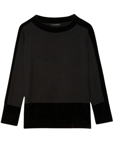 Elena Miro Round-Neck Knitwear - Black