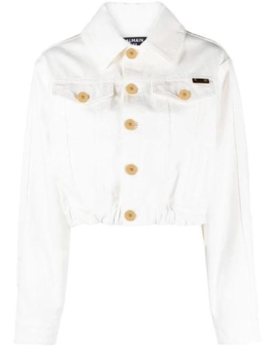 Balmain Denim jackets - Weiß