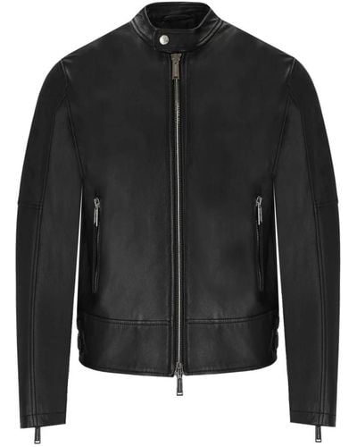 DSquared² Leather jackets - Schwarz
