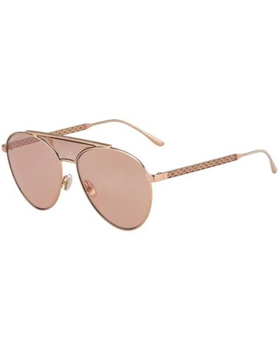Jimmy Choo Ave/s-bku sonnenbrille in gold/rosa flash - Natur