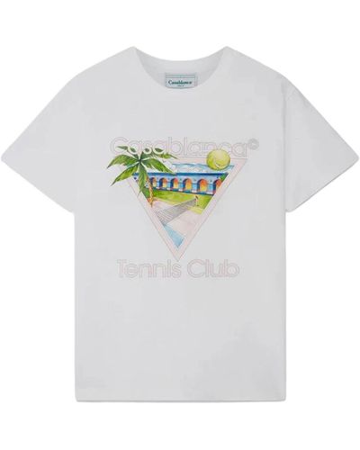 Casablancabrand Ikonic tennis club t-shirt - Grau