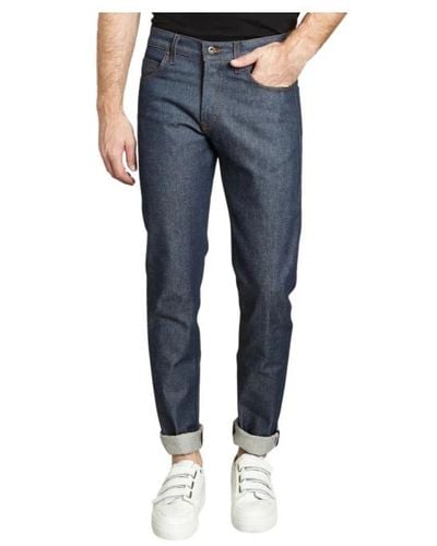 Naked & Famous Gerade Jeans - Blau