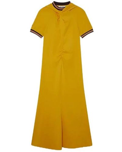 Wales Bonner Midi Dresses - Yellow