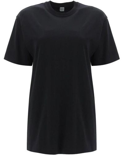 Totême Toteme relaxed fit straight t shirt - Nero