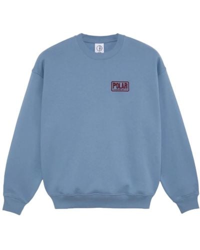 POLAR SKATE Earthquake crewneck sweater - Blau