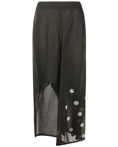 Yohji Yamamoto Maxi Skirts - Grey