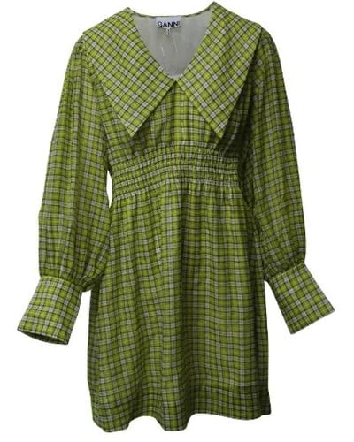 Ganni Shirt Dresses - Green