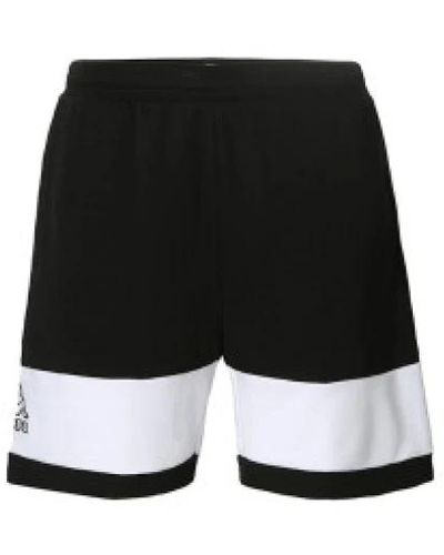 Kappa Zweifarbige shorts mit elastischem bund - Schwarz