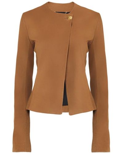 Chloé Jackets > leather jackets - Marron